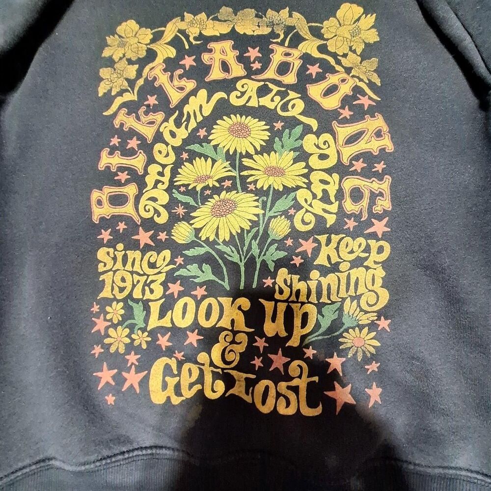 Billabong Women's Grey and Yellow Sweatshirt
